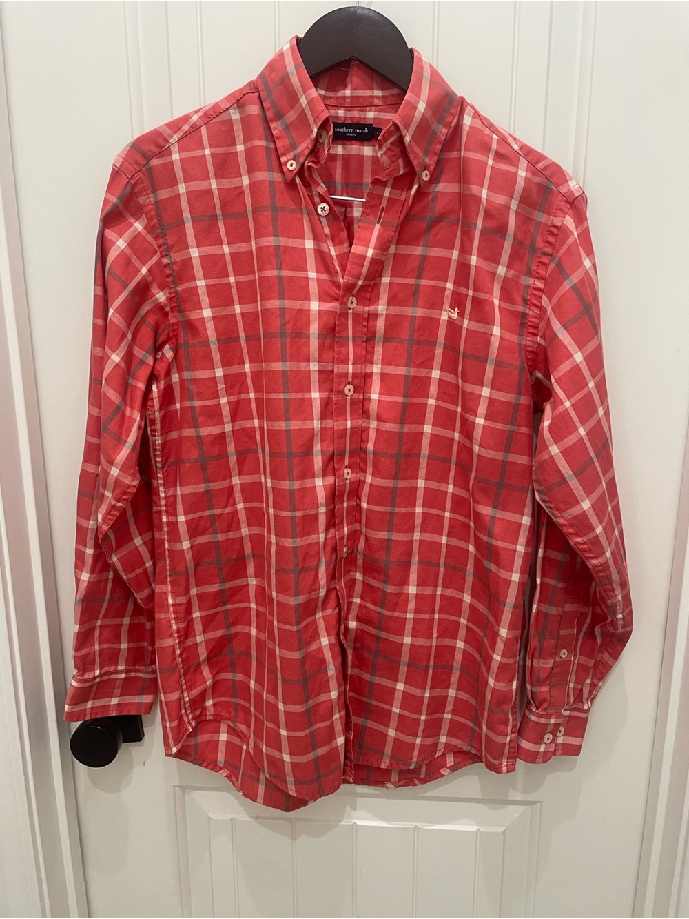 Southern Marsh Red Plaid Button-Down Shirt